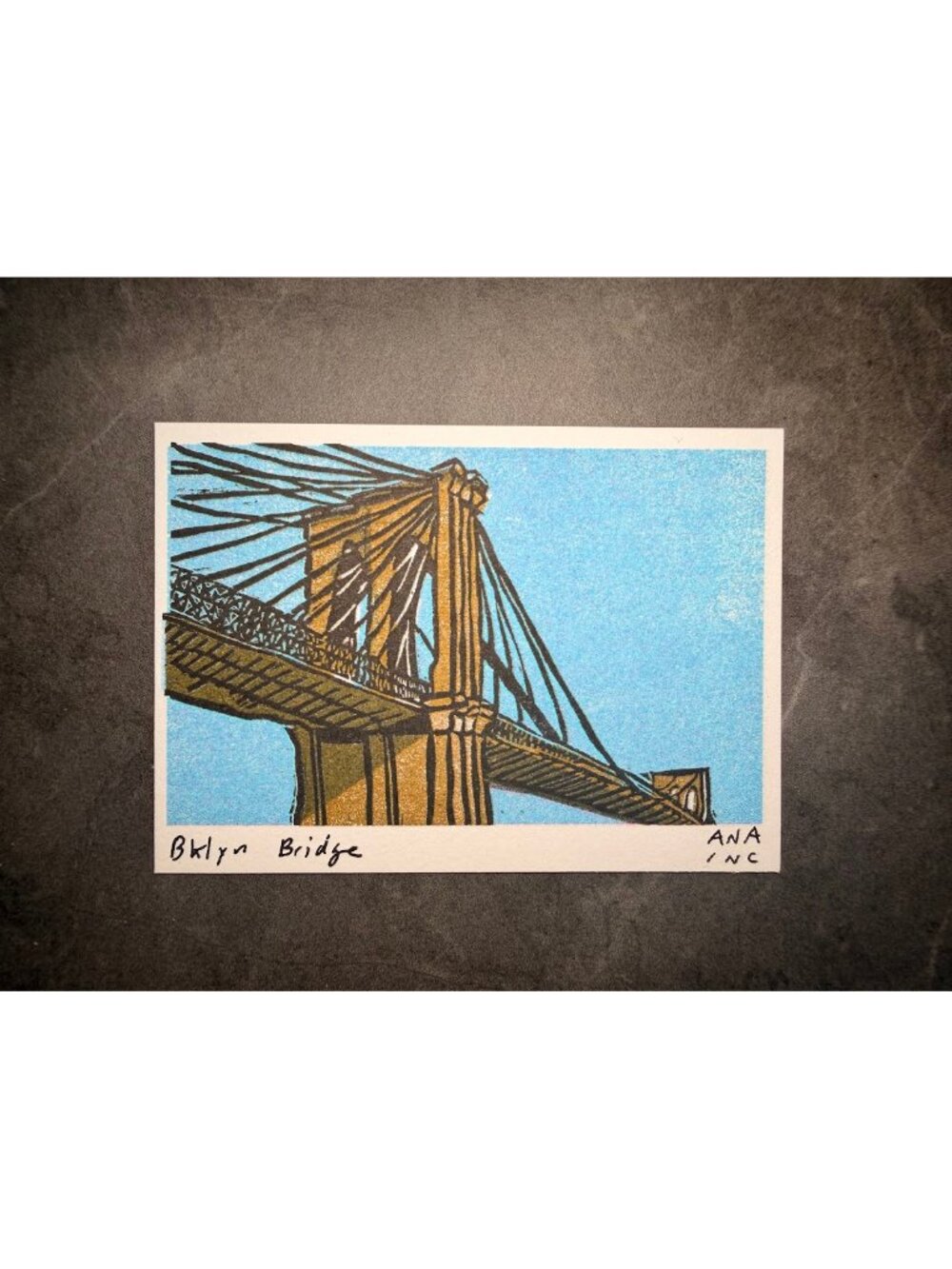 Ana Inciardi Brooklyn Bridge Mini Art Print